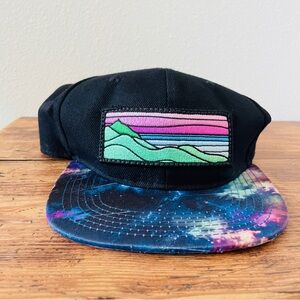 Tommy Breeze Galaxy Black Stitched SnapBack California Trucker Hat